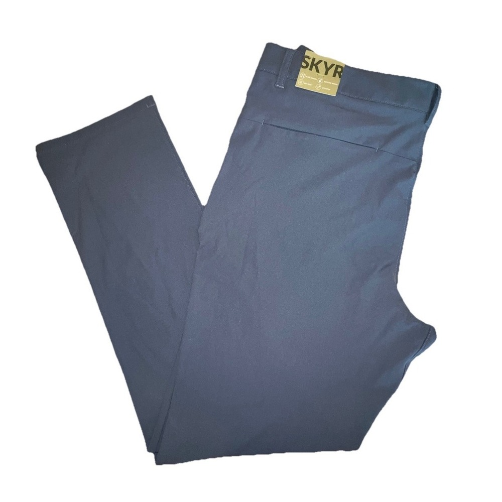 SKYR Pants Mens 36x32 Blue Slim Fit Stretch Performance Golf Tricot Chino NEW
